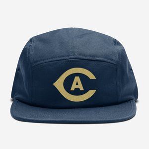 NEW UC Davis Aggies CA Logo 5 Panel Camper Strapback Hat NAVY